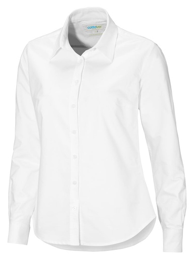 [141031-100-34] OXFORD SHIRT LADY (WHITE, 34 / XS)