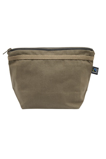 [141041-665-0] CANVAS TOILET CASE (DARK OLIVE)