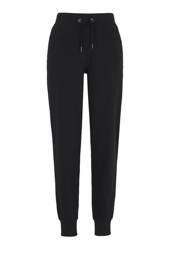 [141513-990-3] F. TERRY PANTS LADY (GOTS) (BLACK, XS)