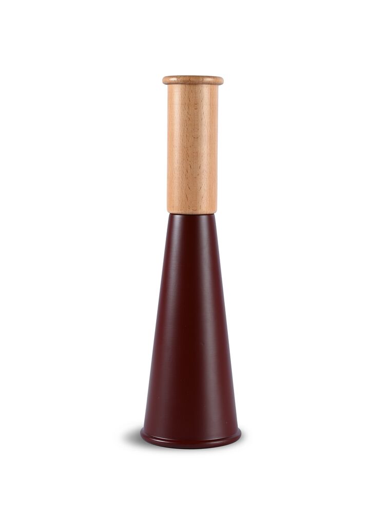 GURKEN SALT AND PEPPER MILL LARGE, DARK RED/BROWN