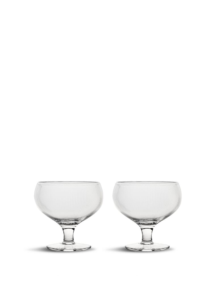BLANKA COUPE GLASS, 2-PCS, CLEAR