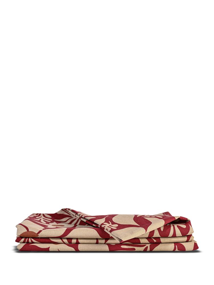 EDITH TABLECLOTH, BORDEAUX