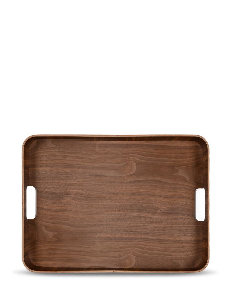 HANNA TRAY LARGE, DARK BROWN