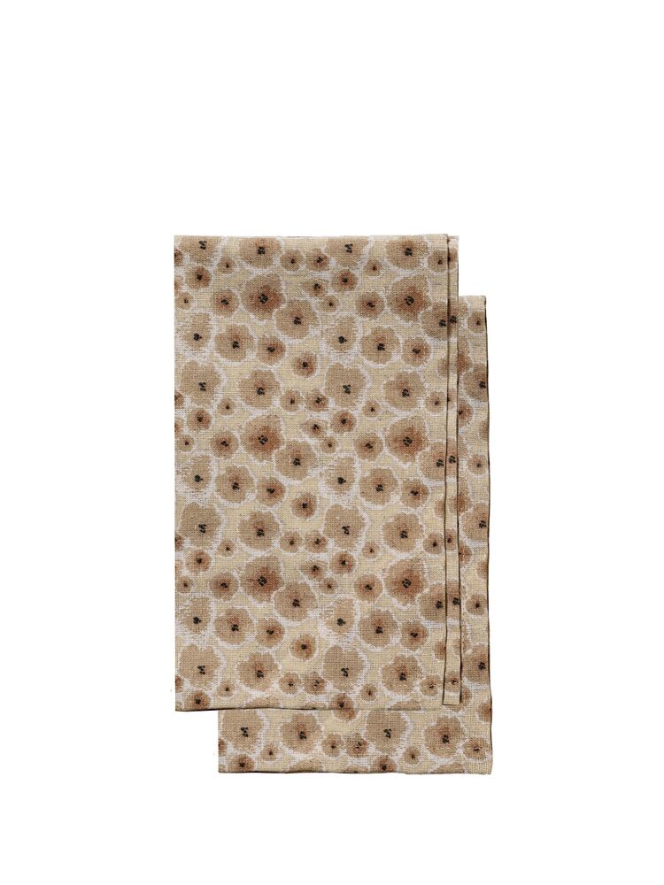 EDITH KITCHEN TOWEL, 2-PCS MIXED BEIGE