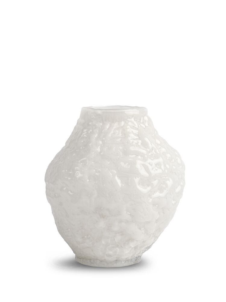 VASE CORALLO M, OFF WHITE