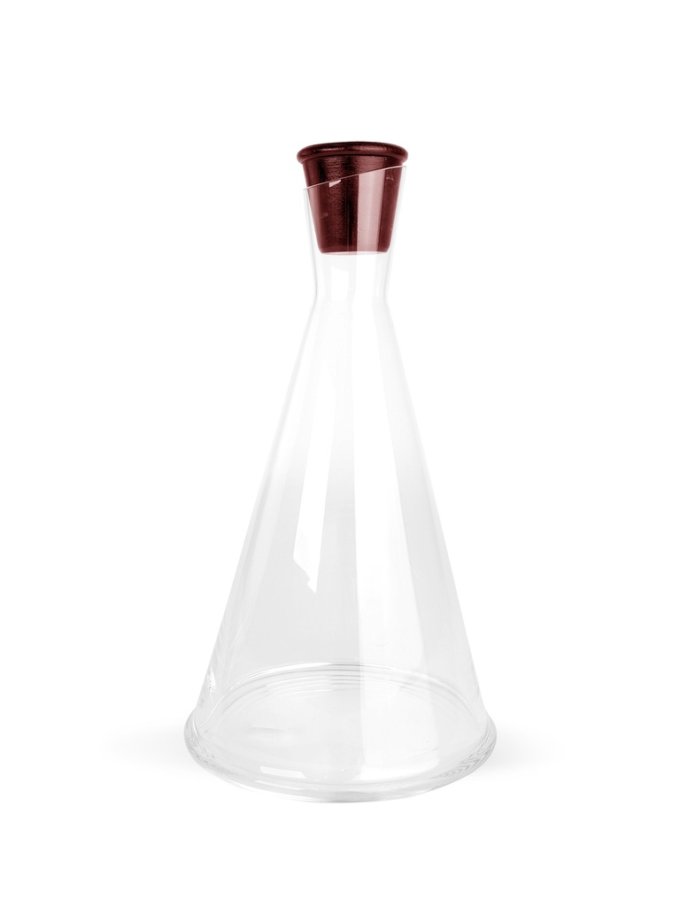 GURKEN WINE CARAFE, CLEAR/DARK RED