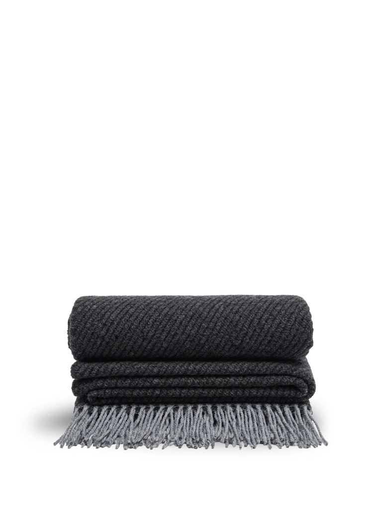 ULLI STRIPE THROW, GREY