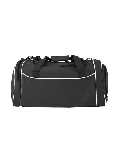 [158026-391-0] CLUB LINE SPORTBAG (BLACK/WHITE)