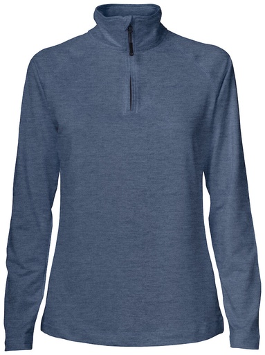 [358401-534-3] COOS BAY HALF ZIP WOMAN (SLATE BLUE MELANGE, XS)