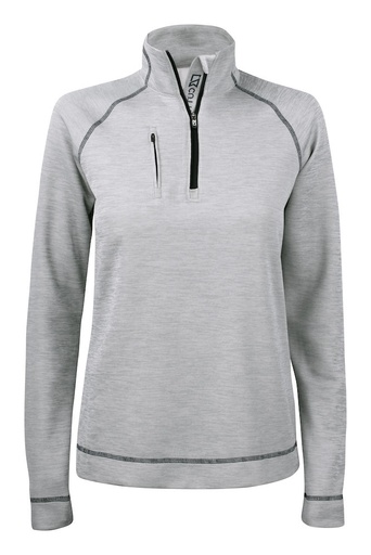 [358413-95-3] CHAMBERS HALF ZIP WOMAN (GREY MELANGE, XS)