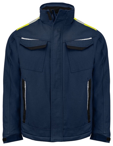 [645438-5810-3] 5438 JACKET PADDED (BLUE/YELLOW, XS)