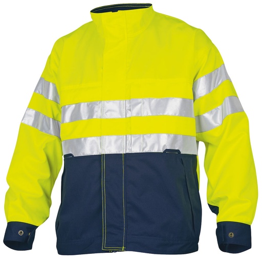 [646401-10-3] 6401 JACKET HV CLASS 3 (YELLOW/NAVY - 10, XS)