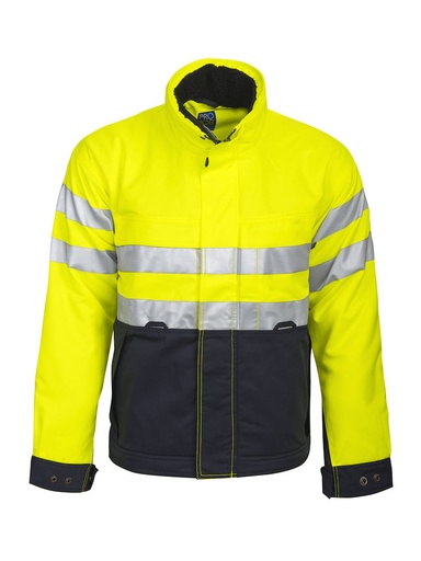 [646407-10-3] 6407 JACKET HV CLASS 3 (YELLOW/NAVY - 10, XS)