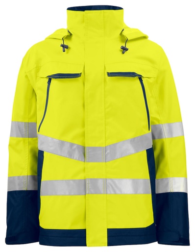 [646440-10-3] 6440 FUNCTIONAL JACKET HV (YELLOW/NAVY - 10, XS)