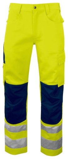 [646532-10-42] 6532 WAISTPANTS HV -CLASS 2  D100 (YELLOW/NAVY - 10, 42)