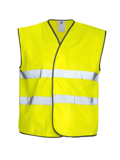 [646703-10-0] 6703 VEST HV EN ISO 20471  CLASS 2 (YELLOW/NAVY - 10)