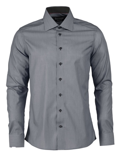 [2902402-951-3] SHIRT RED BOW 24 SLIM FIT (GREY STRIPE, XS)