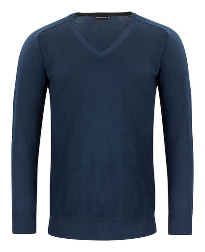 [2930101-600-4] MERINO V-NECK (NAVY, S)