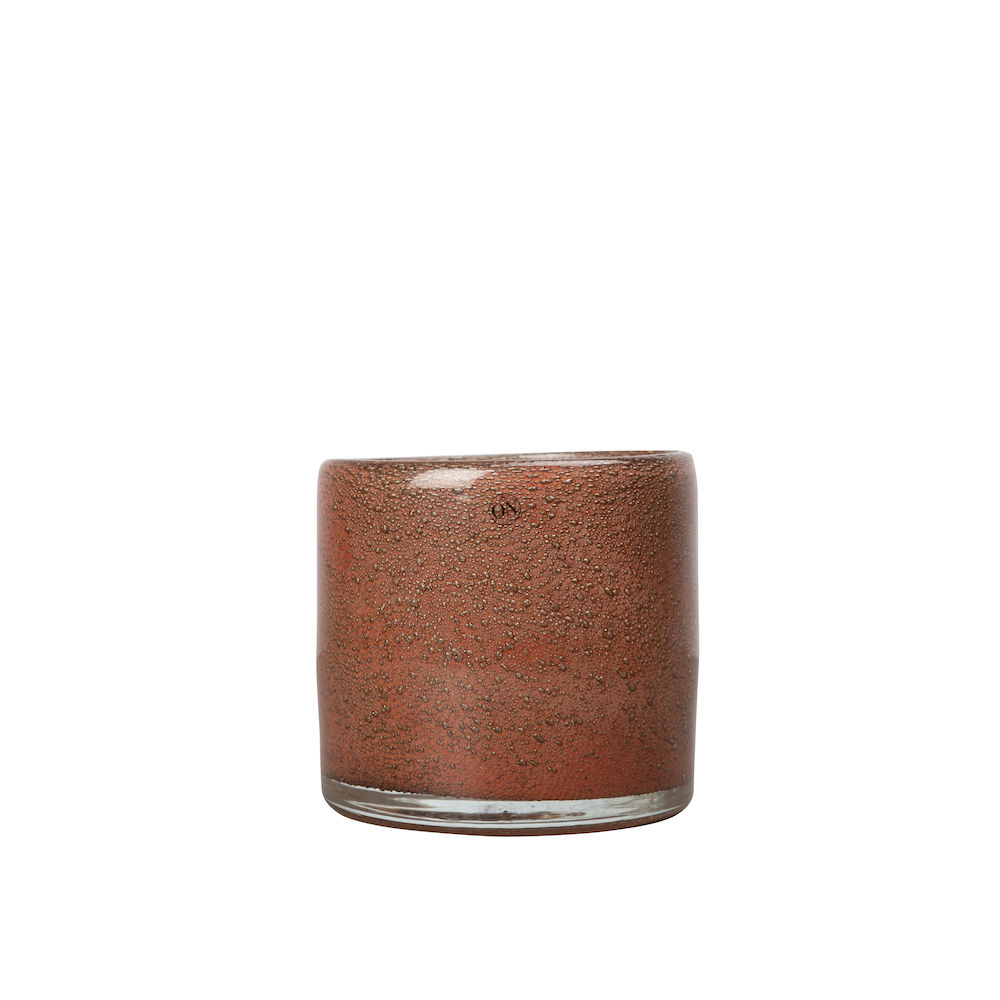 Candle holder Calore XS, Rusty red