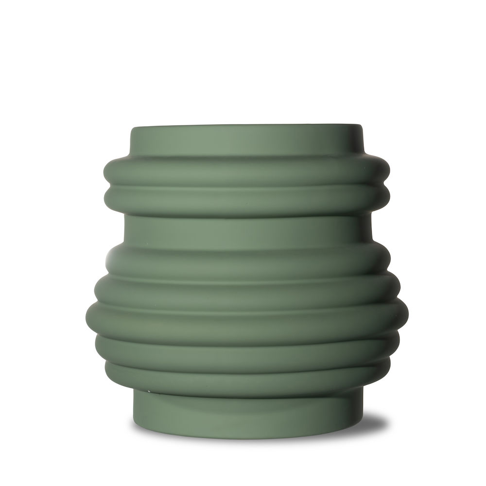 VASE MILA L, GREEN