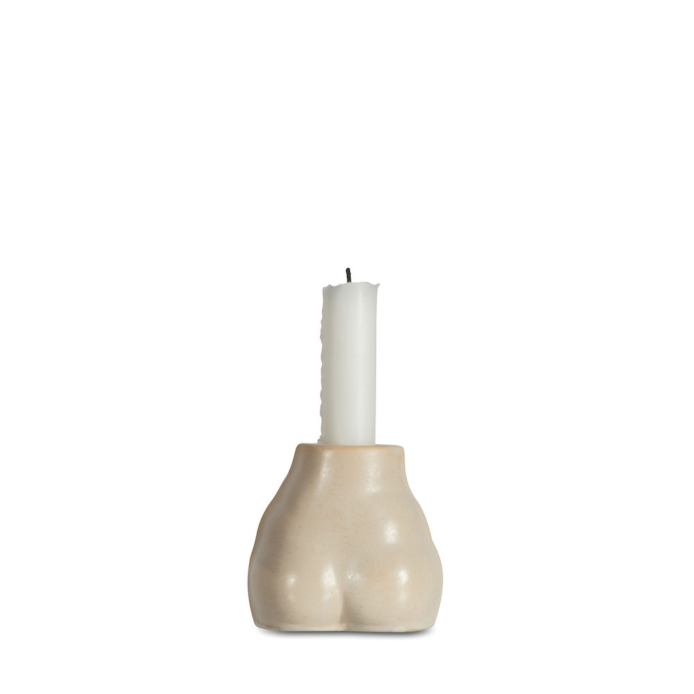 CANDLE HOLDER NATURE, BEIGE