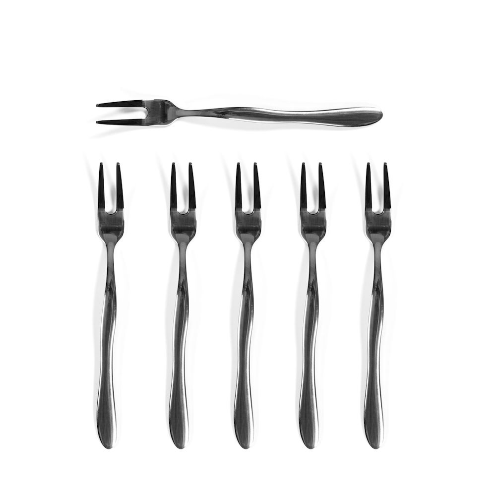 FORKSET WAVERLY 6PCS/SET, SILVER