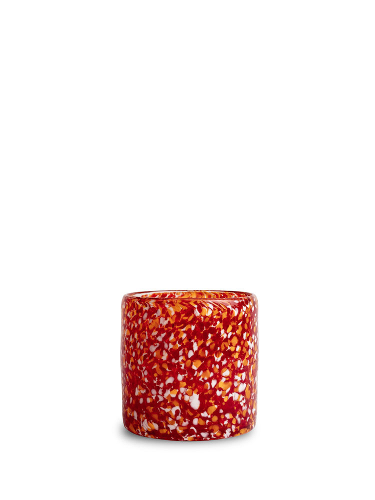 CANDLE HOLDER CALORE XS, RED/ORANGE