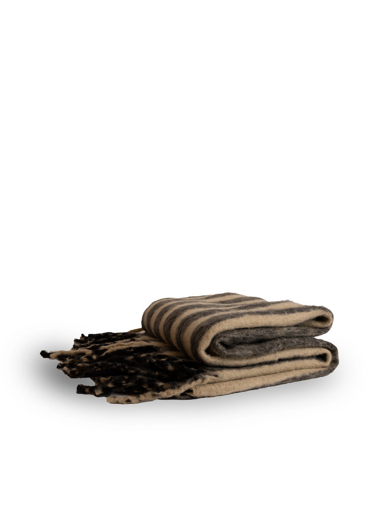 THROW EDIEN, BLACK/BEIGE