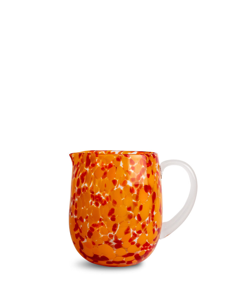 JUG MESSY ROUND, RED/ORANGE