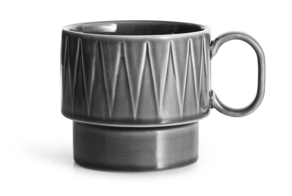 COFFEE & MORE , TEA MUG GREY