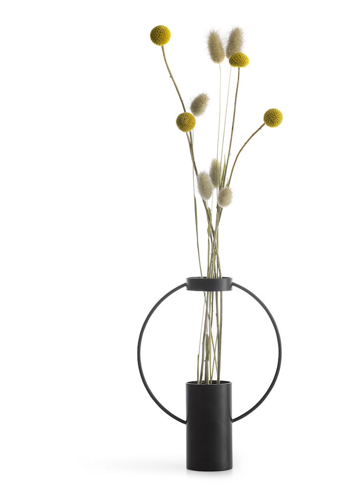 MOON VASE MATTE BLACK SMALL