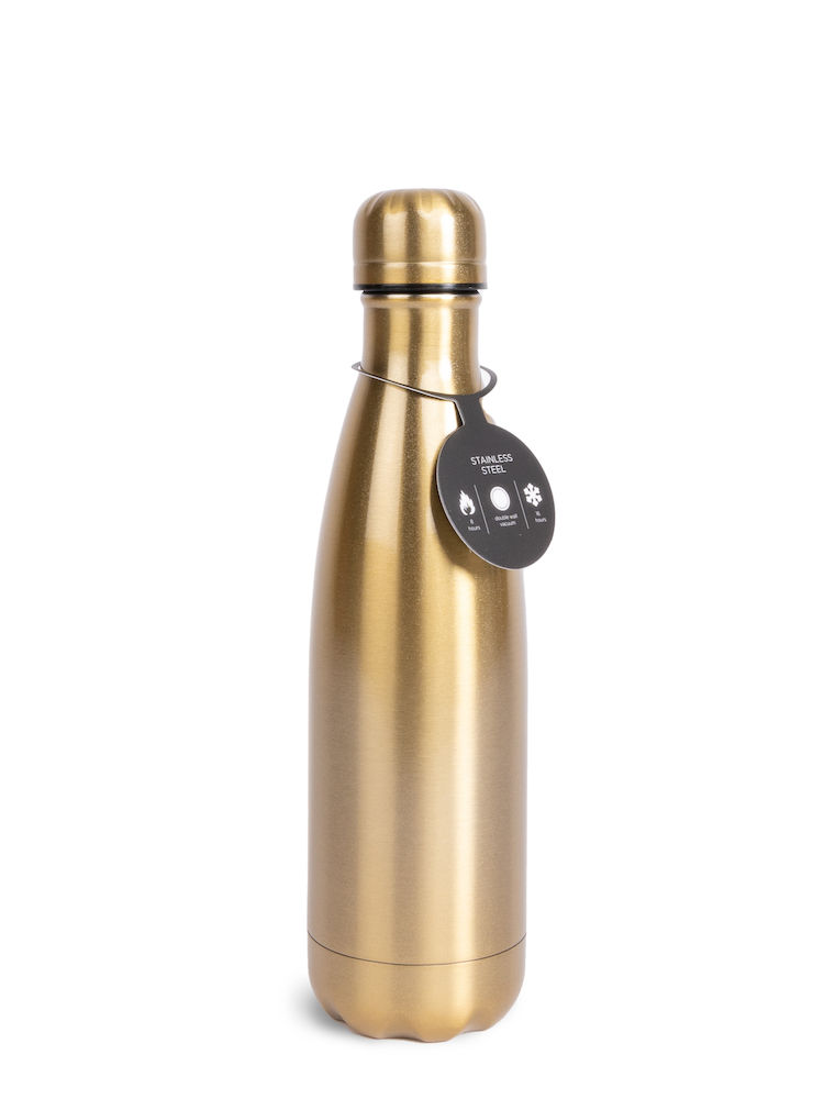 STEEL BOTTLE GOLD, 50CL, 16/8H