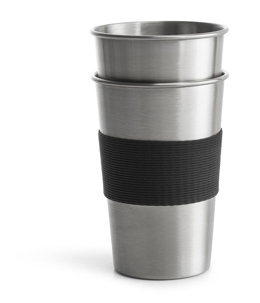 STEEL MUG SILVER 2-PACK 50 CL