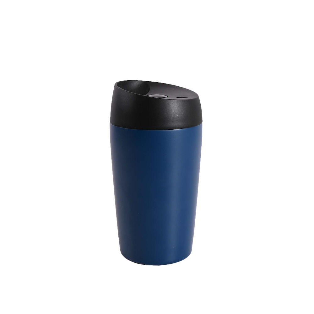 TRAVEL MUG WITH LOCKING FUNCTION SMALL, BLUE