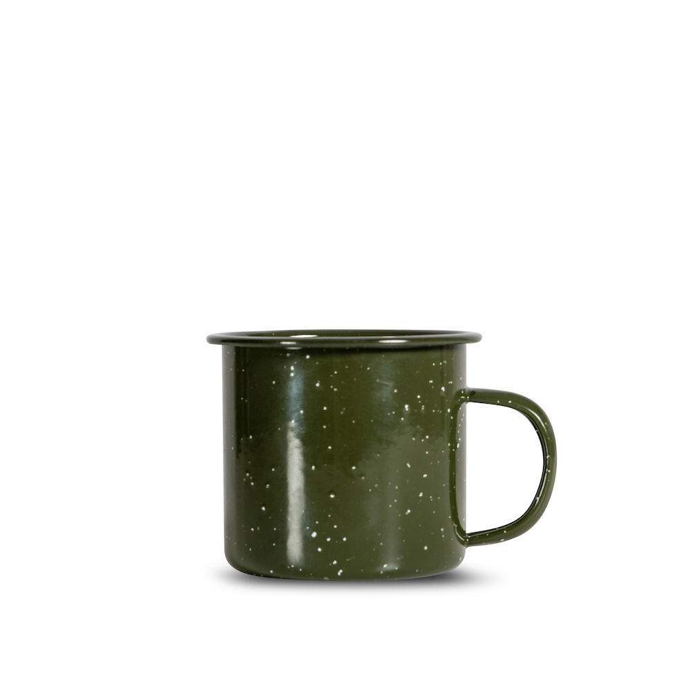 DORIS ENAMEL MUG, GREEN