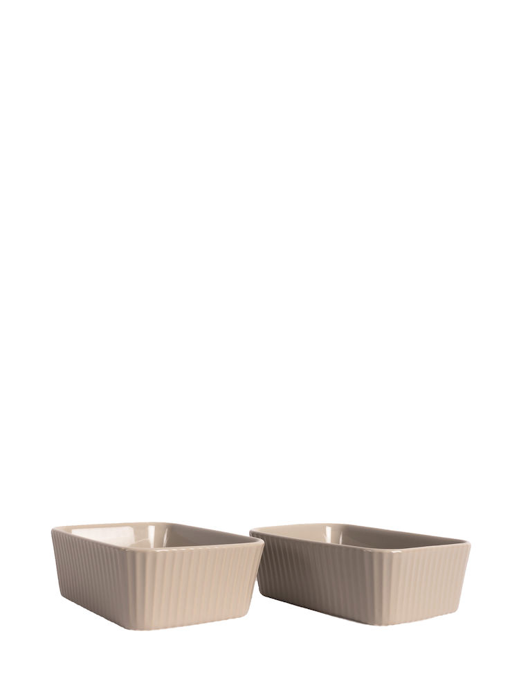 FLORA OVEN DISH MINI 2-PCS, BEIGE