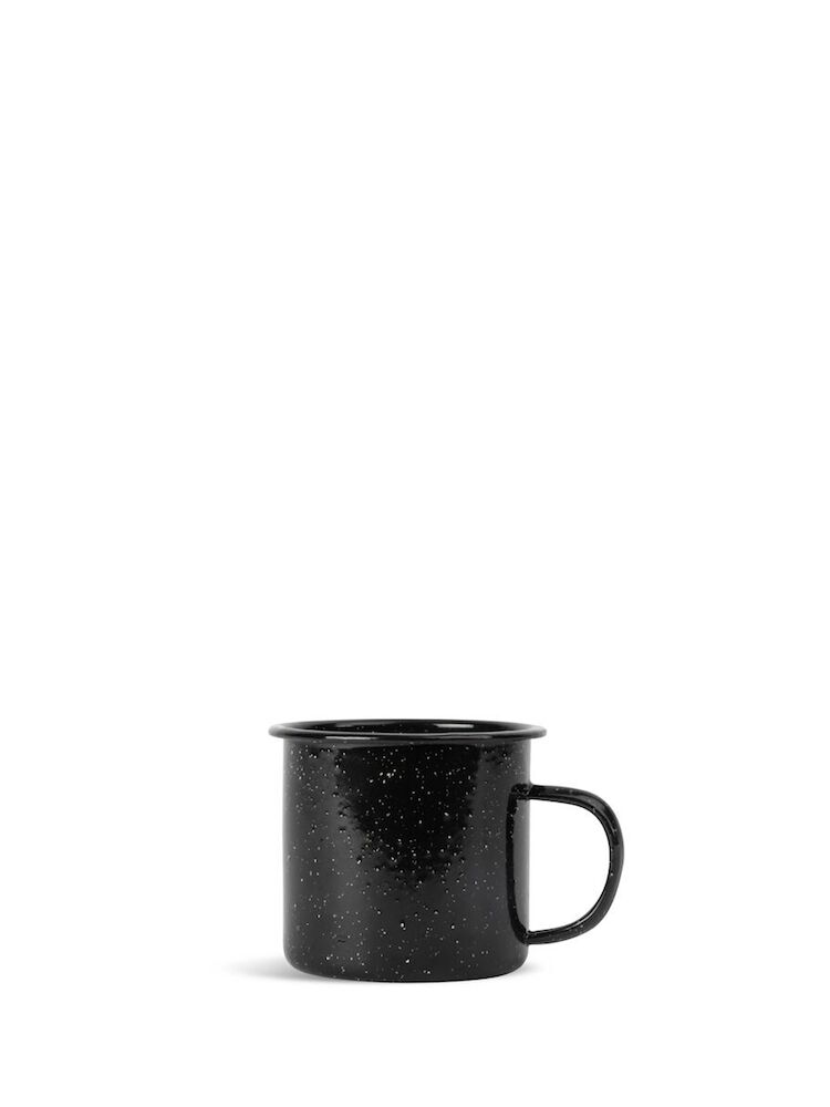 DORIS ENAMEL MUG, BLACK