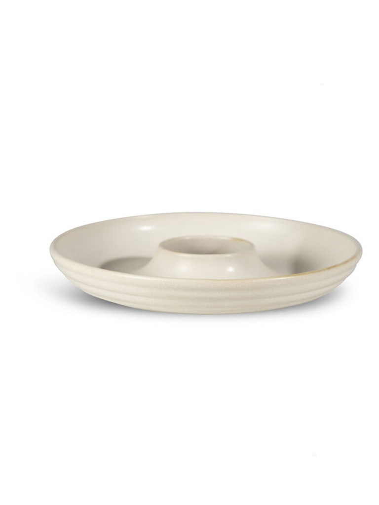 ELLEN SERVING PLATE, OFF WHITE