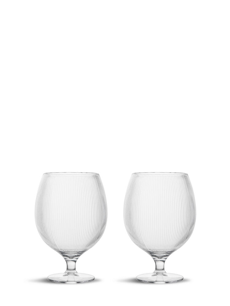 BILLI BEER GLASS, 2-PCS, CLEAR