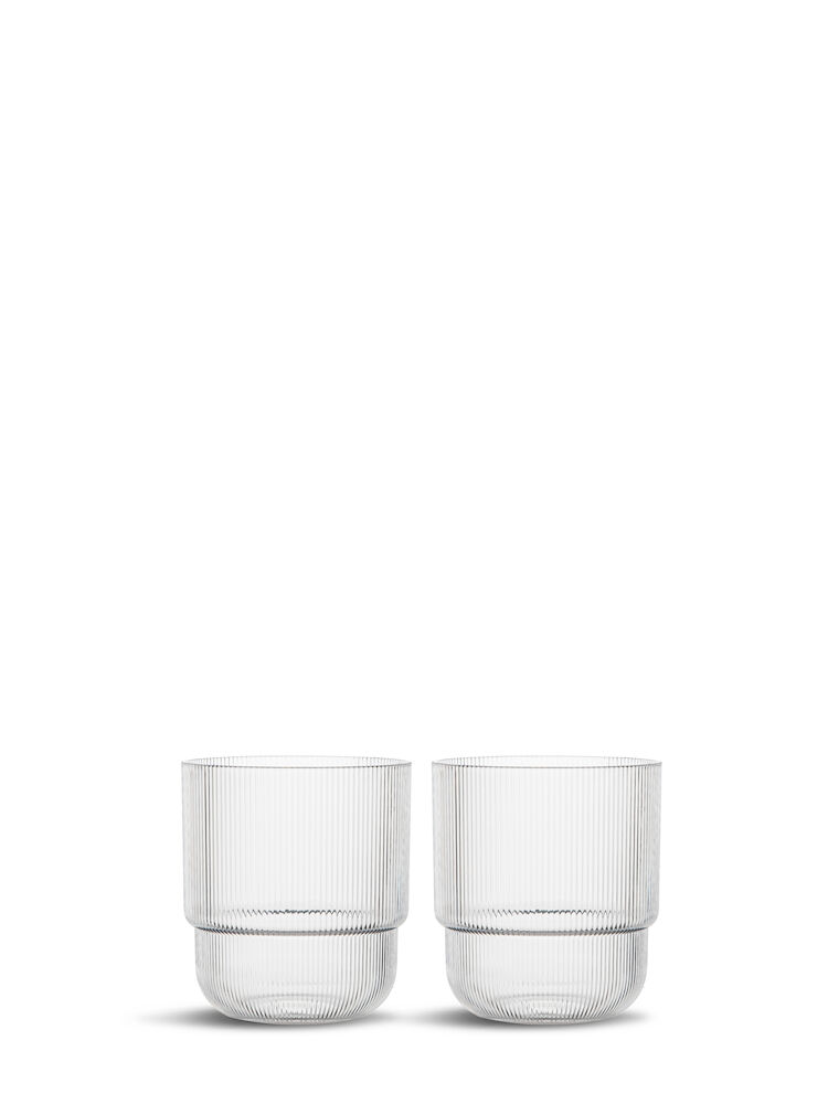 BILLI WATER GLASS, 2-PCS, CLEAR