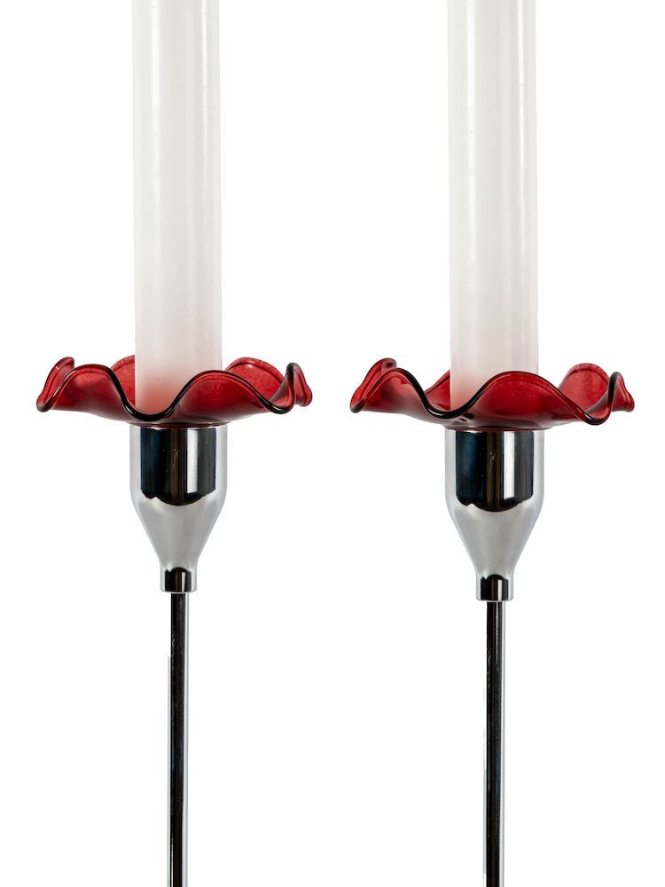 VIVA CANDLE CUFF, 2-PCS, BORDEAUX