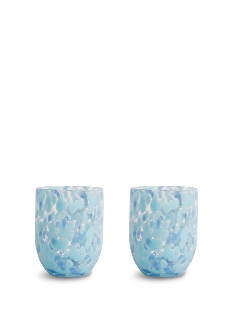 GLASS MESSY 2PCS, BLUE