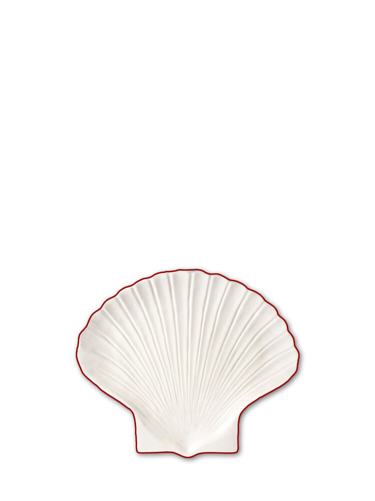 PLATE SHELL LINE S, WHITE/RED