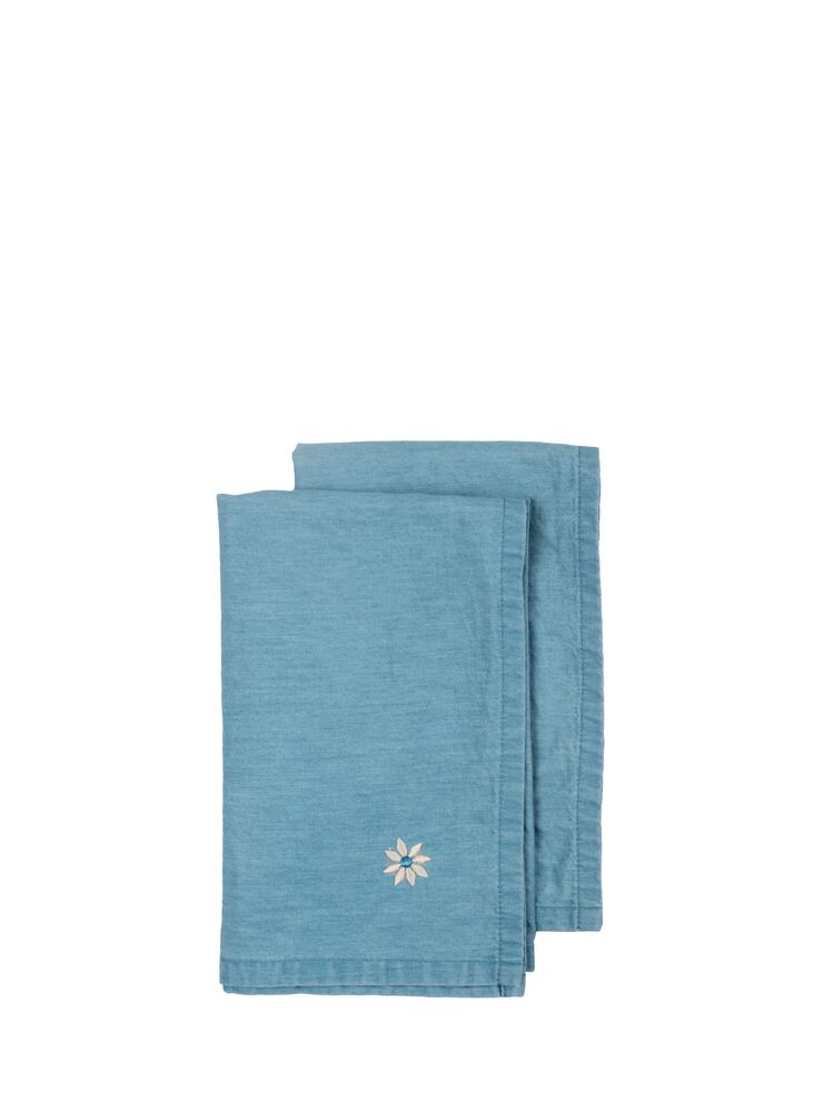 EDEN DENIM NAPKIN, 2-PCS, BLUE