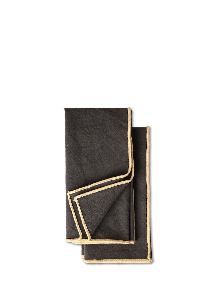 EDITH NAPKIN, 2-PCS, GREY