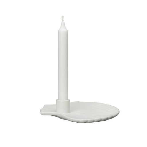 [5228621802] CANDLE HOLDER SHELL M, WHITE