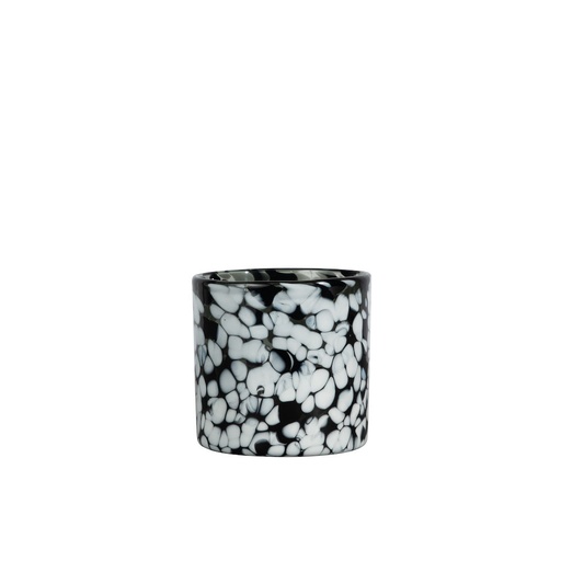 [5280602701] CANDLE HOLDER CALORE XS, BLACK/WHITE 