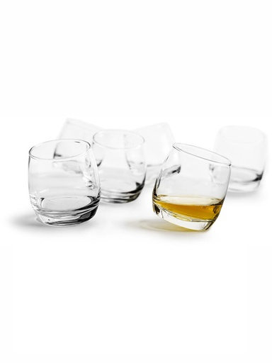 [5015280] Bar Whiskey glasses, rounded base, 6-pack