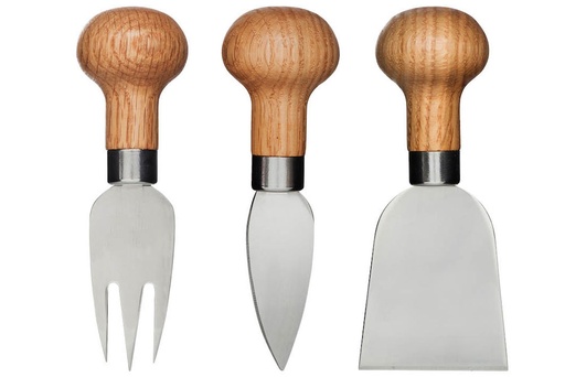 [5017198] Oak cheese set, 3 pcs