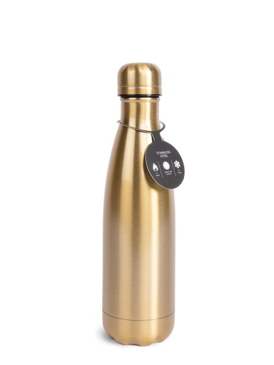 [5018142] STEEL BOTTLE GOLD, 50CL, 16/8H